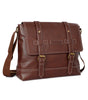 Kinnoti Boston Leather Messenger Bag