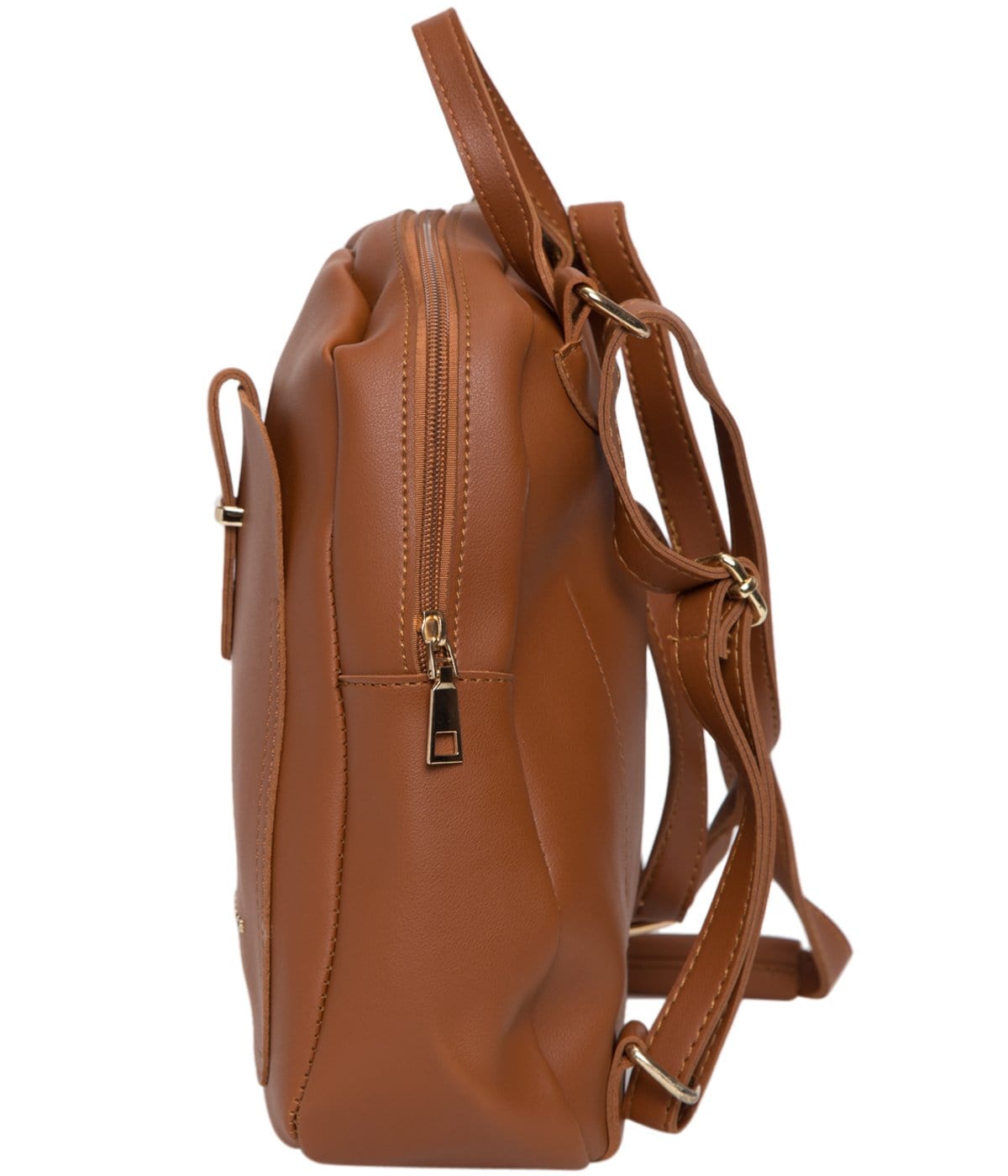 kinnoti Brown Chain Backpack