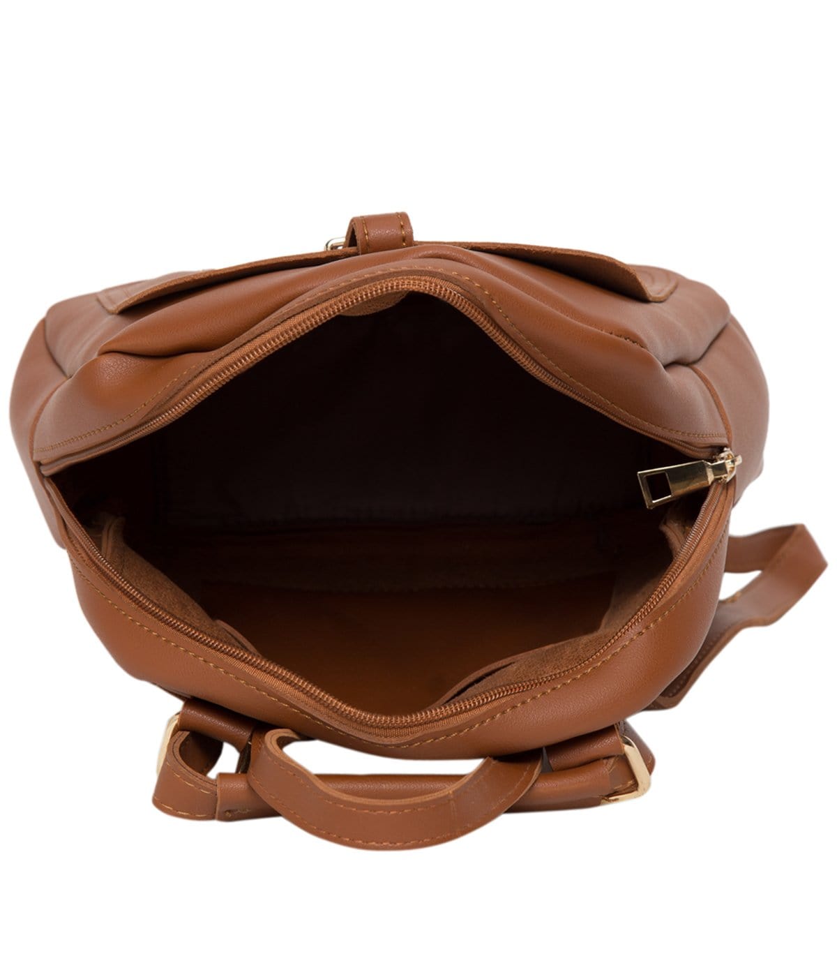 kinnoti Brown Chain Backpack