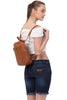 Load image into Gallery viewer, kinnoti Brown Chain Backpack
