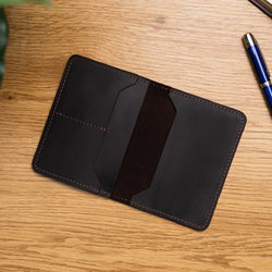 Brown Leather Passport Holder