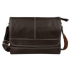 Load image into Gallery viewer, kinnoti Brown Premium Genuine Leather Messenger Bag