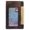 Load image into Gallery viewer, kinnoti Dark Brown RFID Minimalist Slim Credit Card Holder With 3 Hidden Pockets
