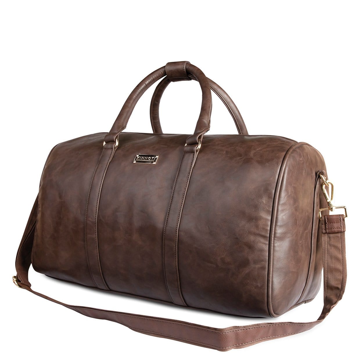 kinnoti Dark Brown Travel Duffle Bag