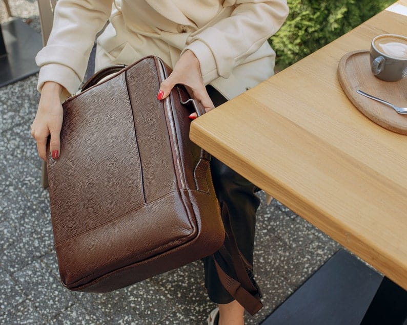 kinnoti Genuine Leather Backpack