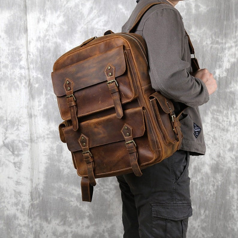 kinnoti Genuine Leather Backpack