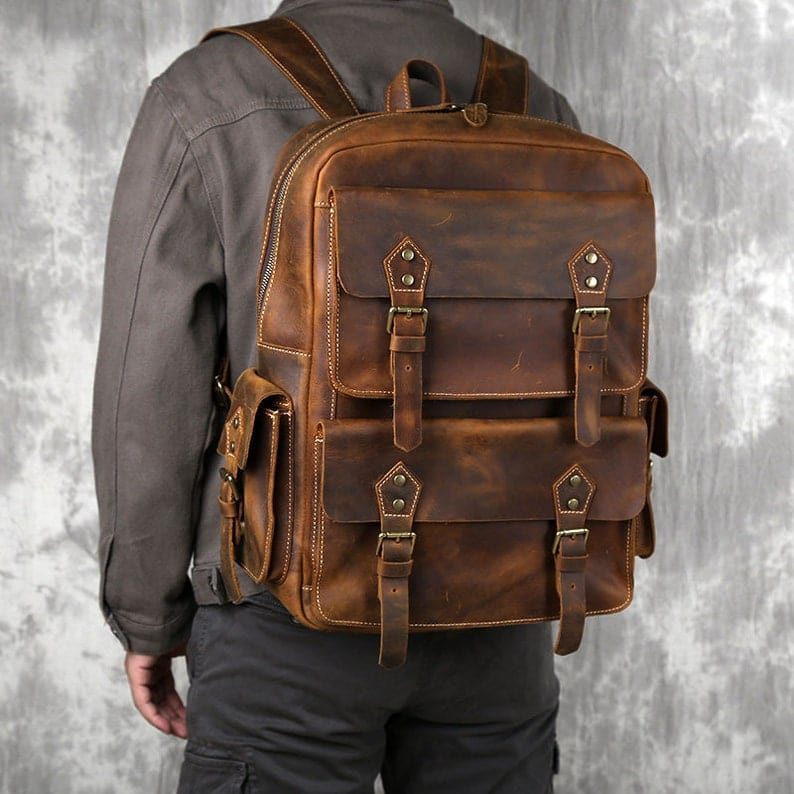 Genuine Leather Backpack