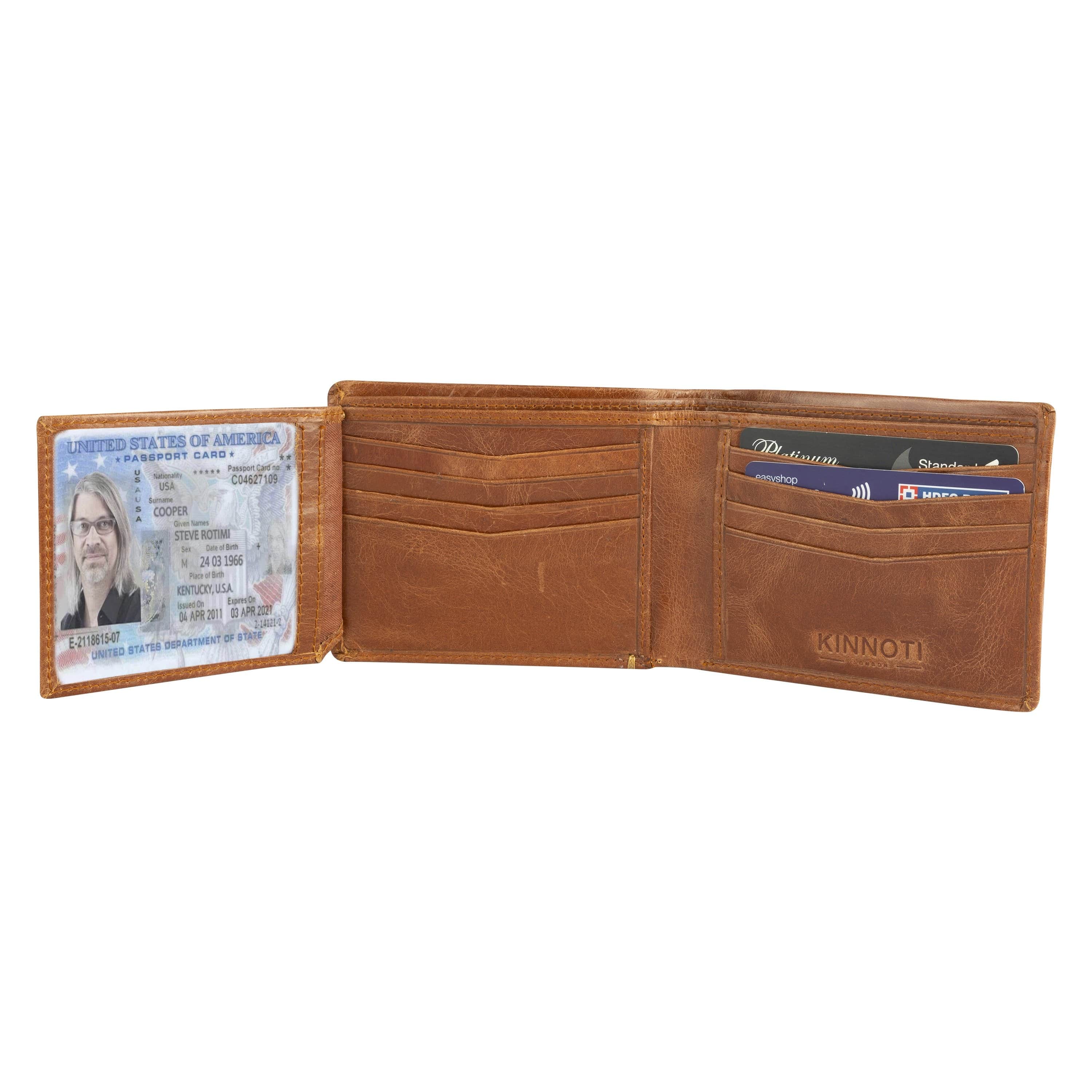 kinnoti Genuine Leather Brown Wallet