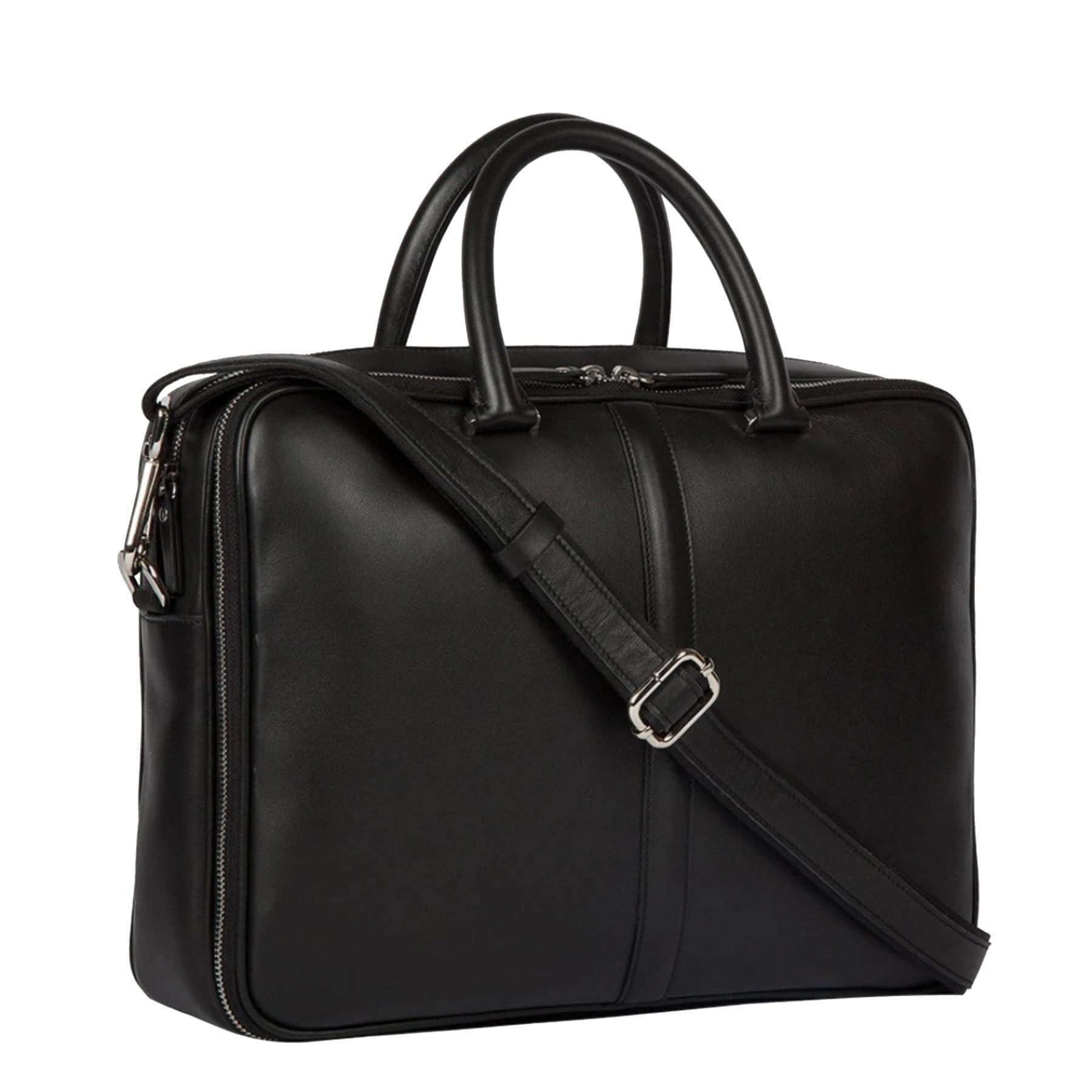 Solid Matte Black Laptop Bag