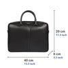 Load image into Gallery viewer, Solid Matte Black Laptop Bag