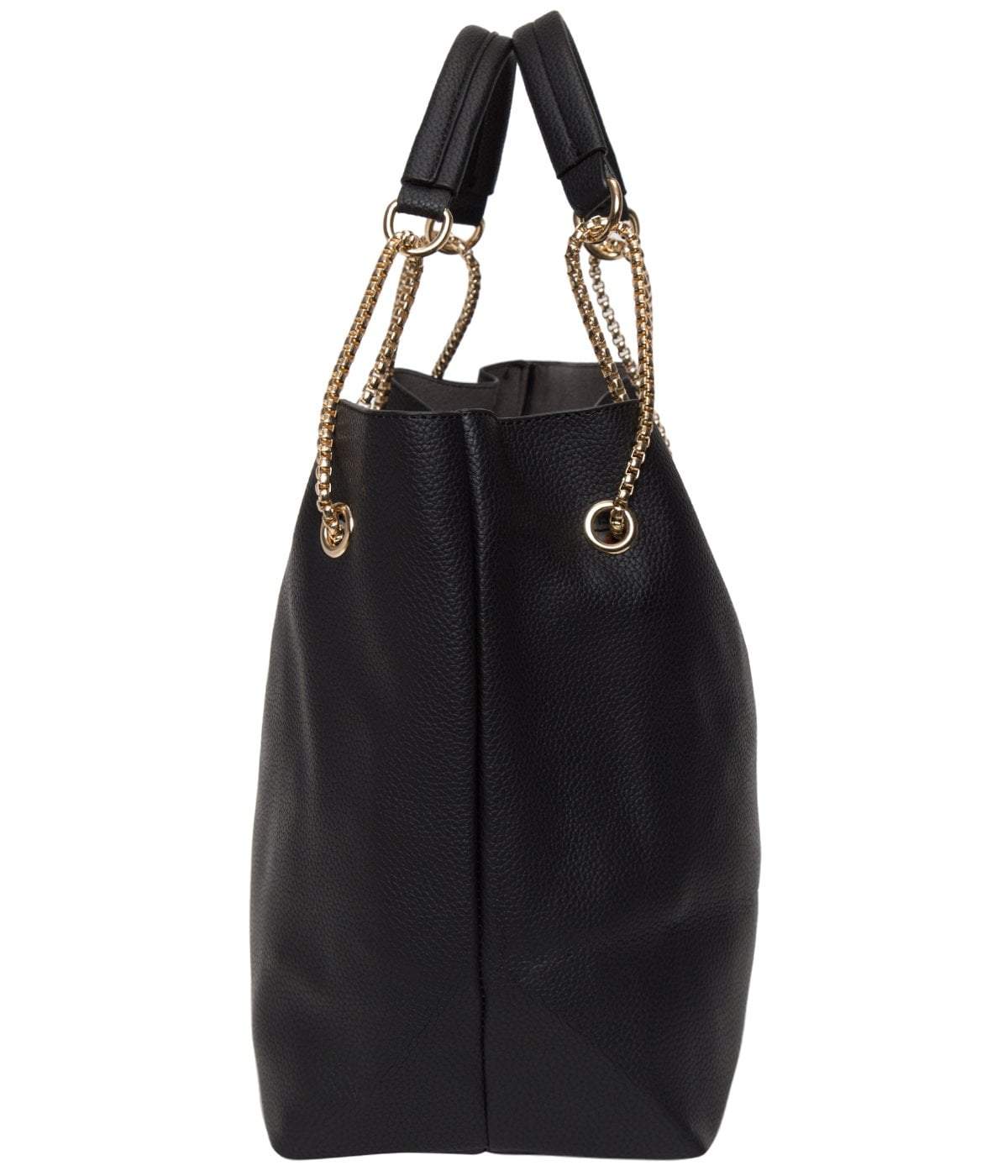 kinnoti Handbags Black color Chain Tote Bag