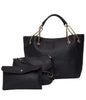 Load image into Gallery viewer, kinnoti Handbags Black color Chain Tote Bag