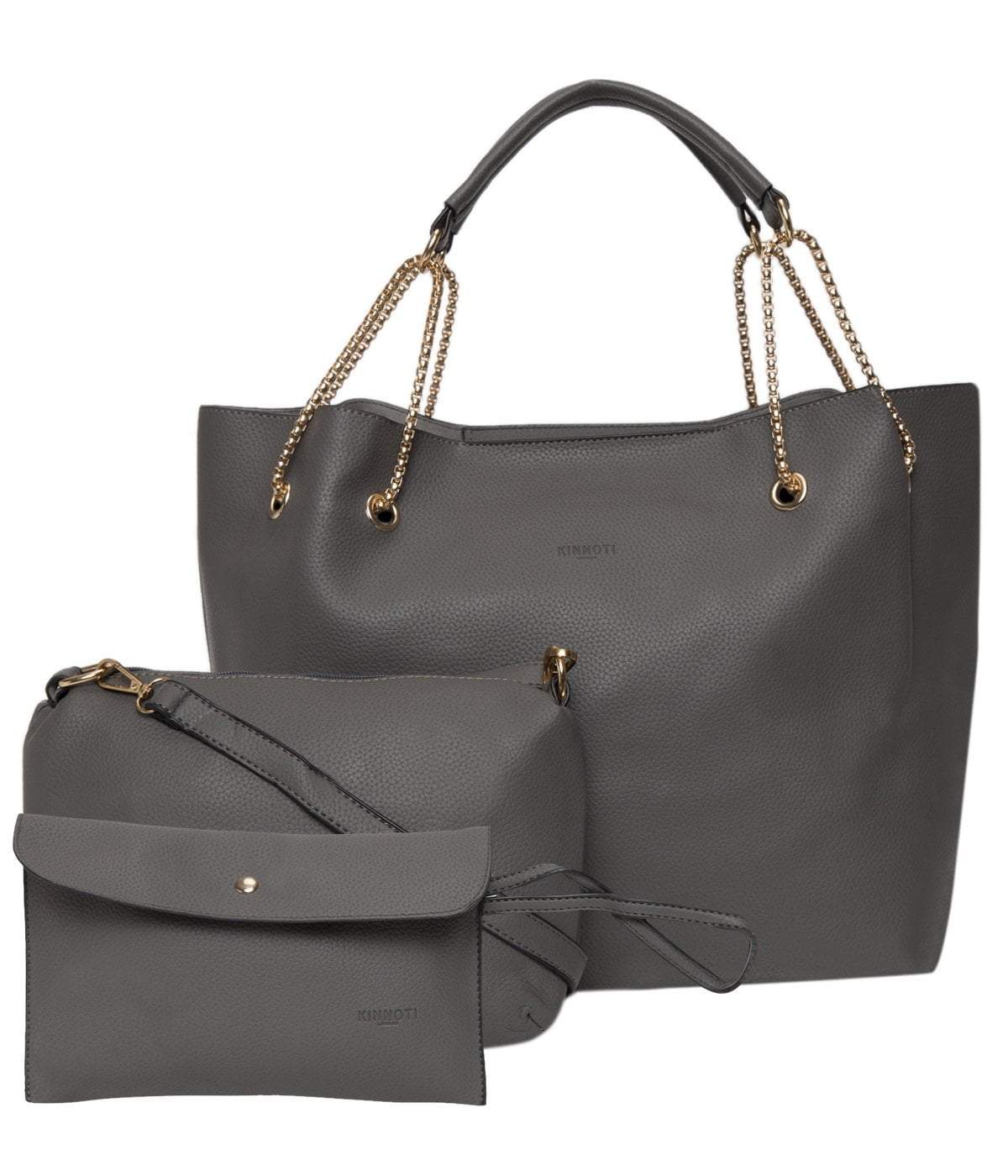 kinnoti Handbags Black color Chain Tote Bag