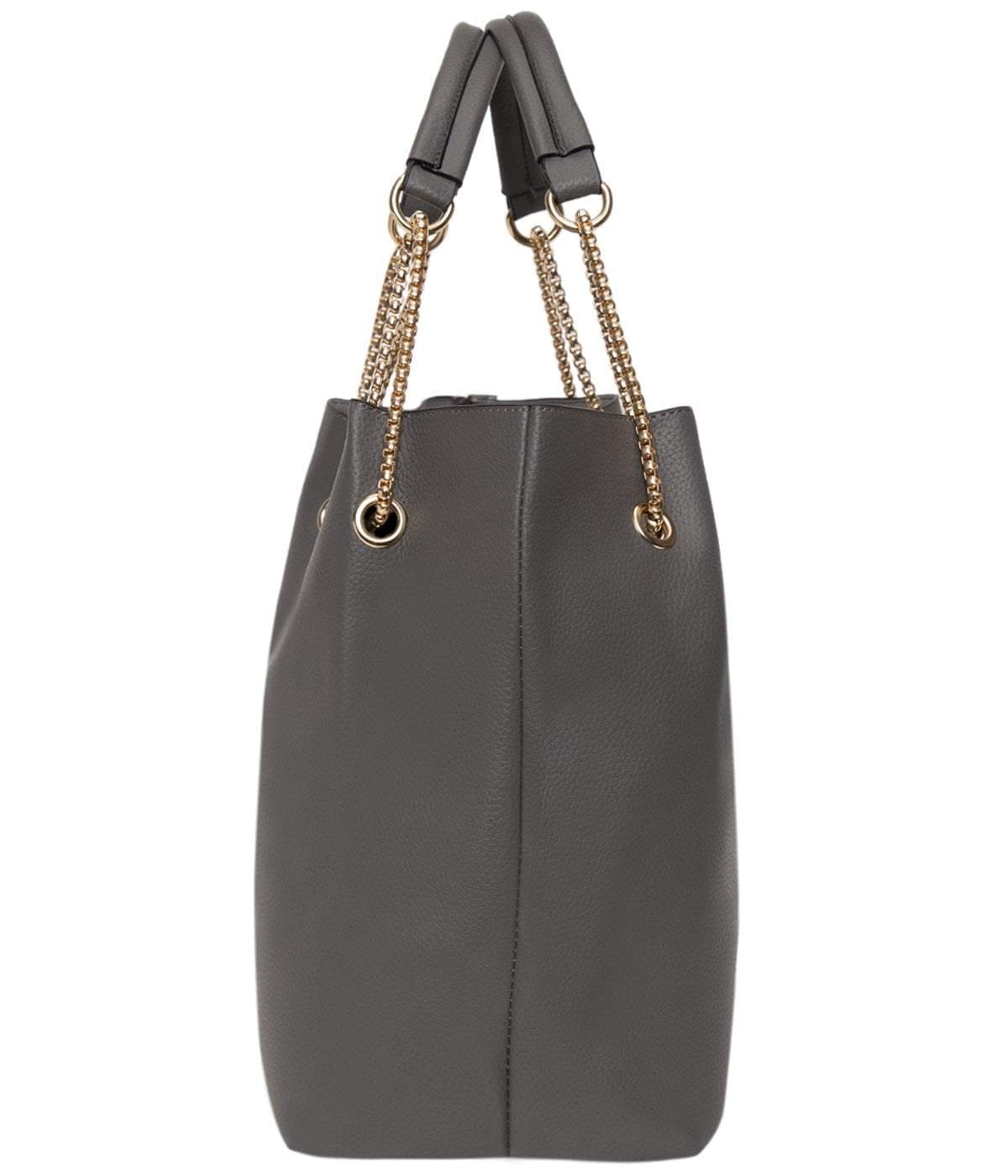 kinnoti Handbags Black color Chain Tote Bag