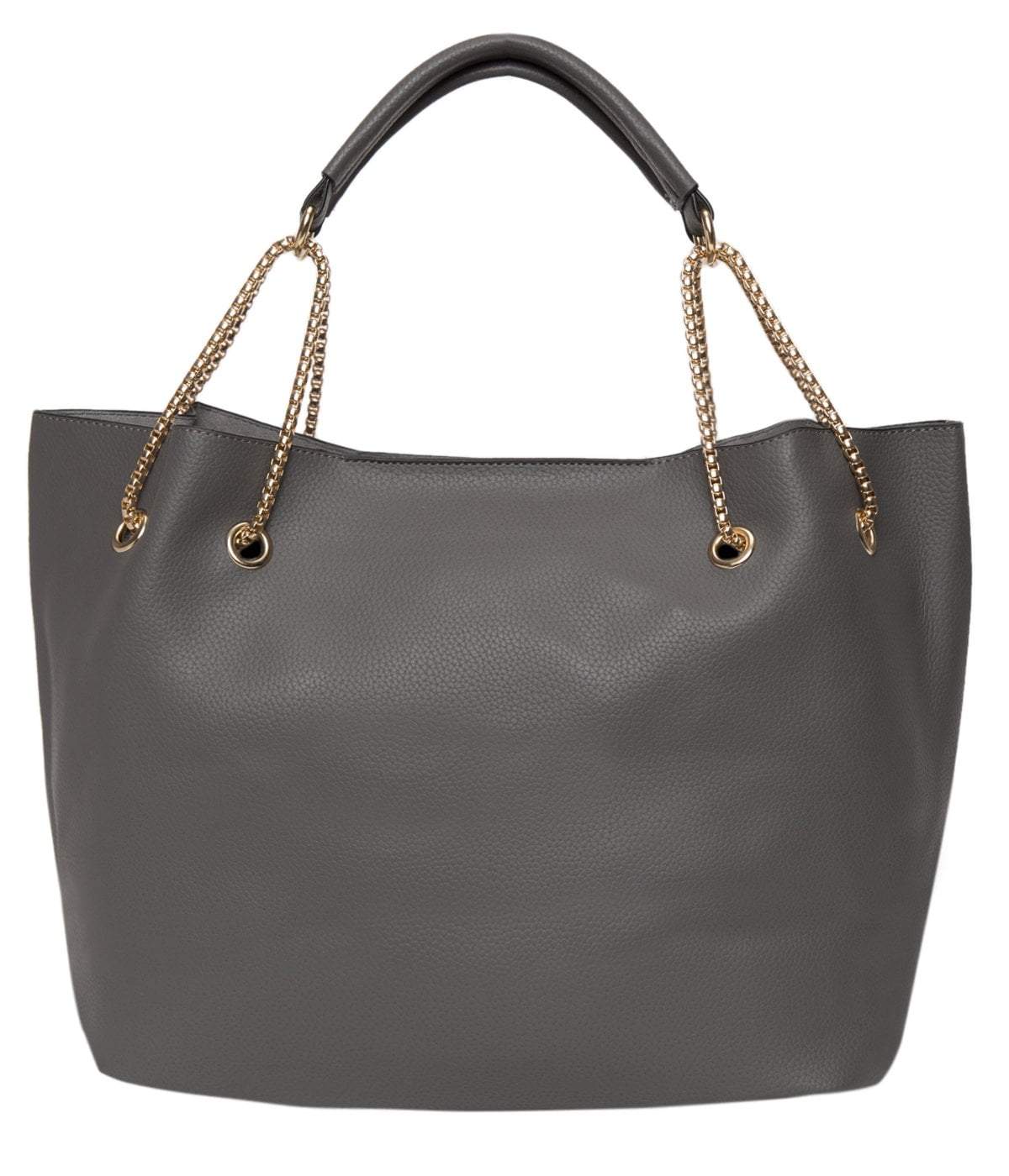kinnoti Handbags Black color Chain Tote Bag