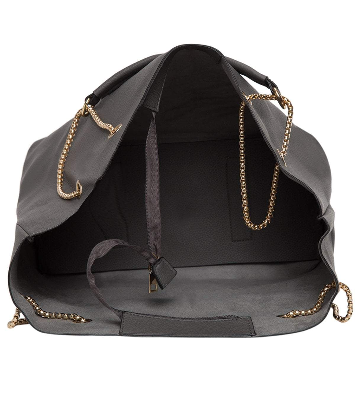kinnoti Handbags Black color Chain Tote Bag
