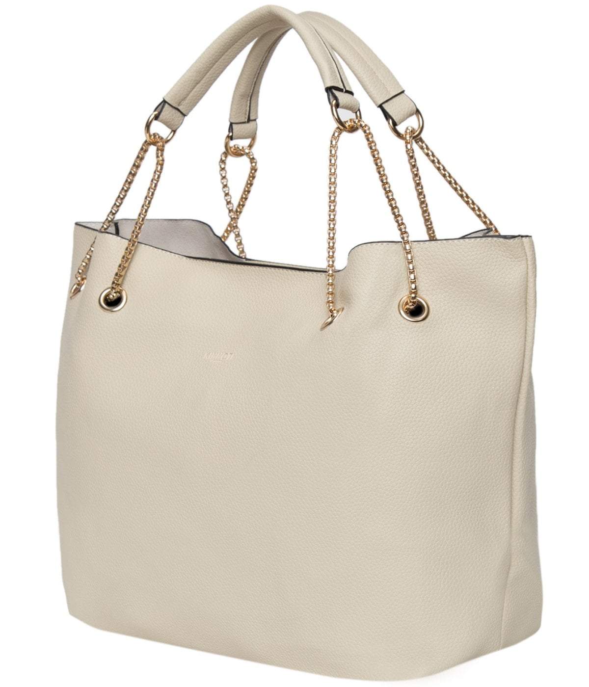 kinnoti Handbags Black color Chain Tote Bag