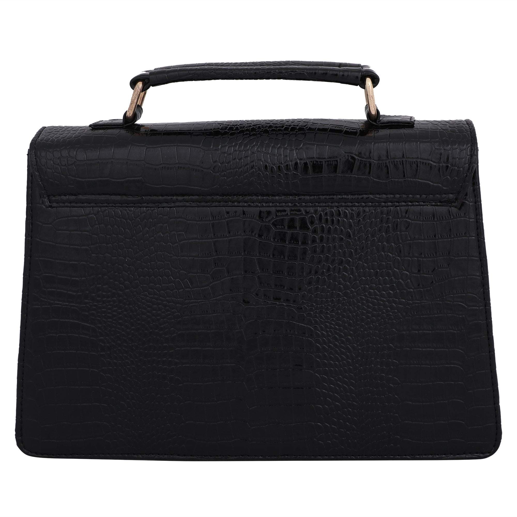 kinnoti Handbags Vegan Croco Leather Satchel Hand Bag