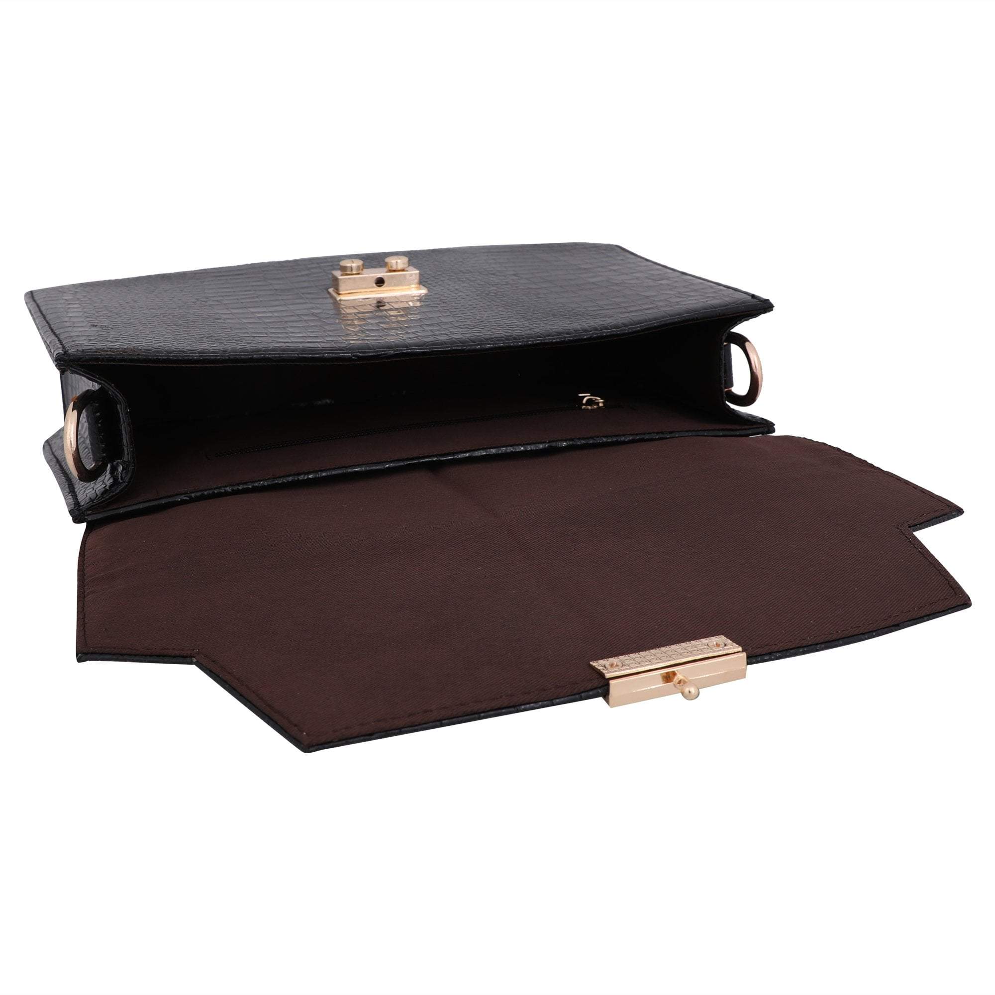 kinnoti Handbags Vegan Croco Leather Satchel Hand Bag
