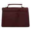 Load image into Gallery viewer, kinnoti Handbags Vegan Croco Leather Satchel Hand Bag