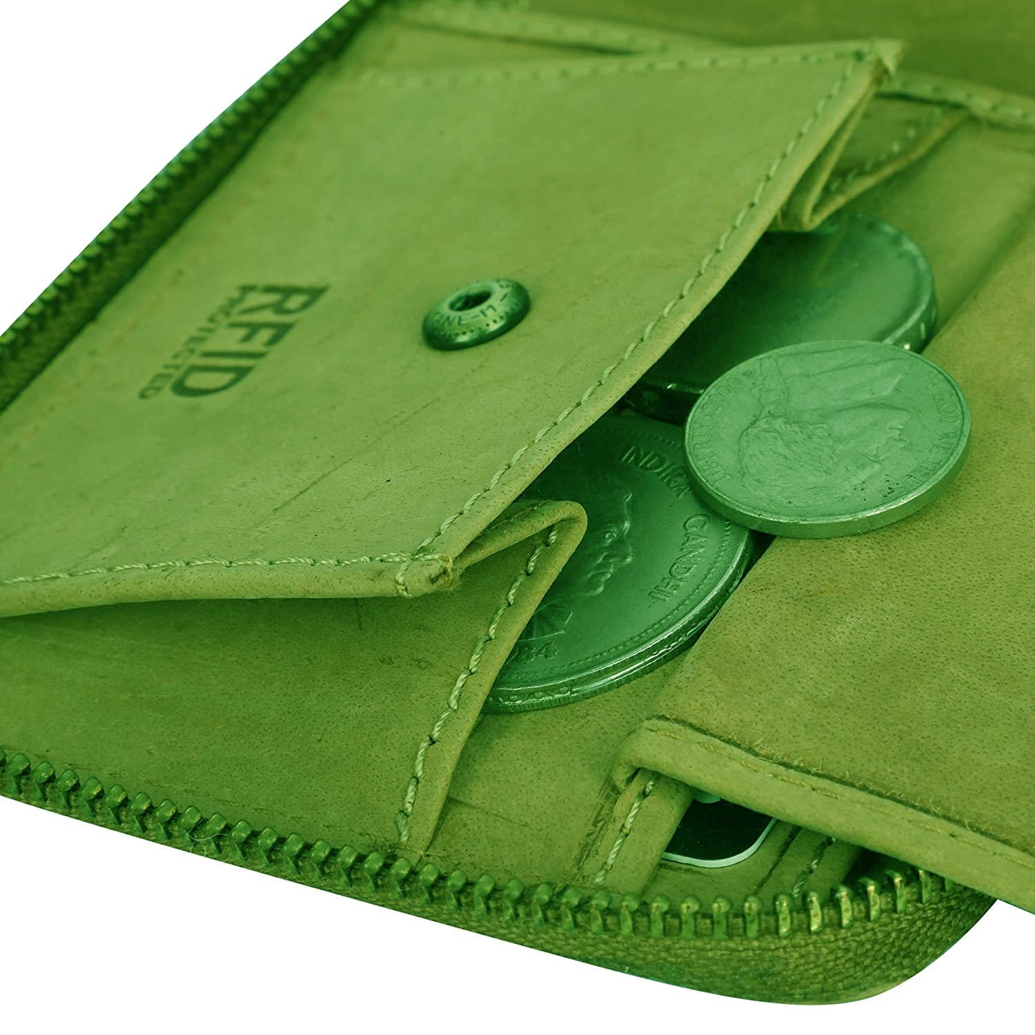 kinnoti Hunter Leather Zipper Wallet