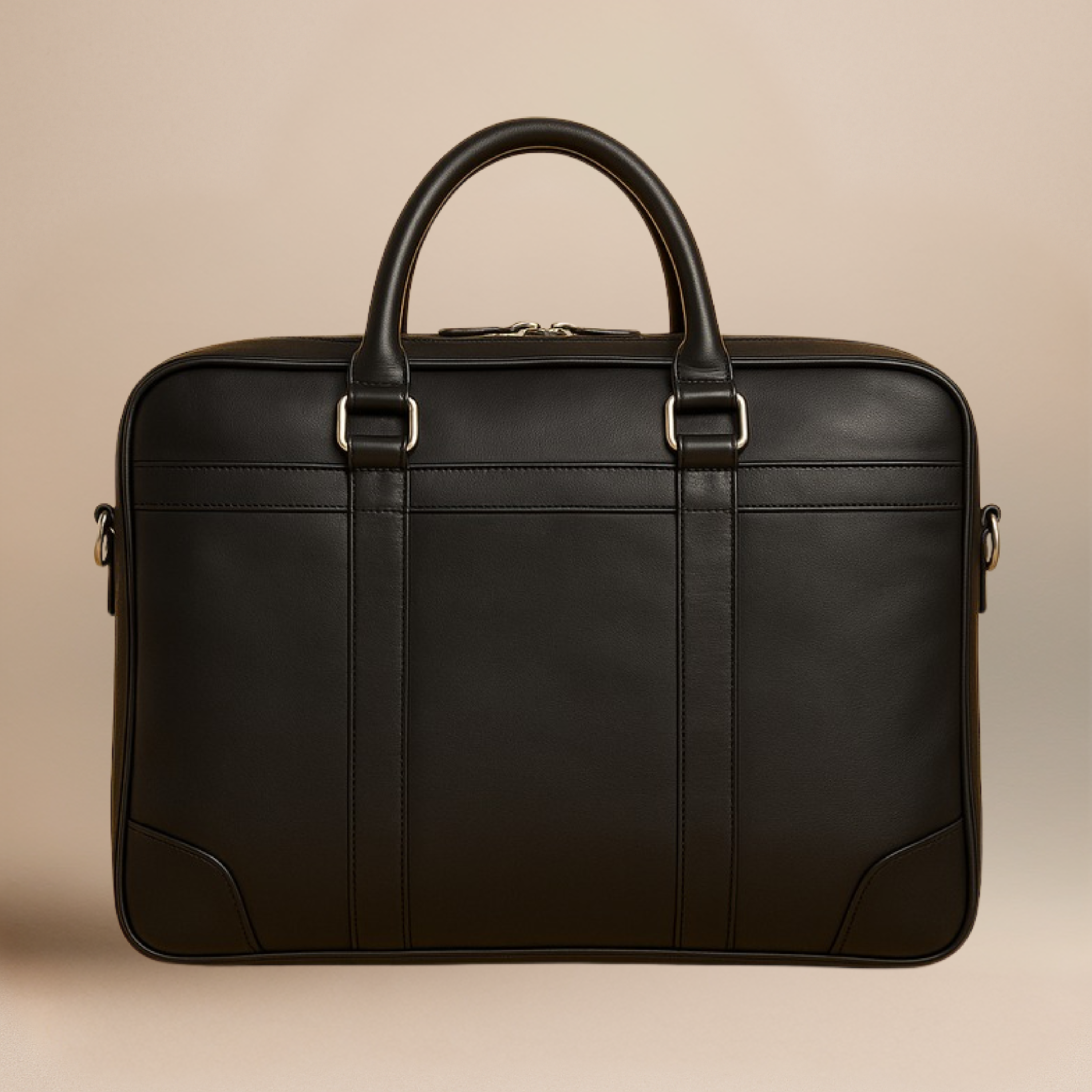 kinnoti LAPTOP BAGS Black Genuine Leather Laptop Bag For Mac book Pro 13- 14 Inches