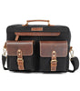 Load image into Gallery viewer, Kinnoti LAPTOP BAGS Black Hender Leather Laptop Bag