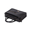 Kinnoti LAPTOP BAGS Black Pattern Leather Laptop Bag