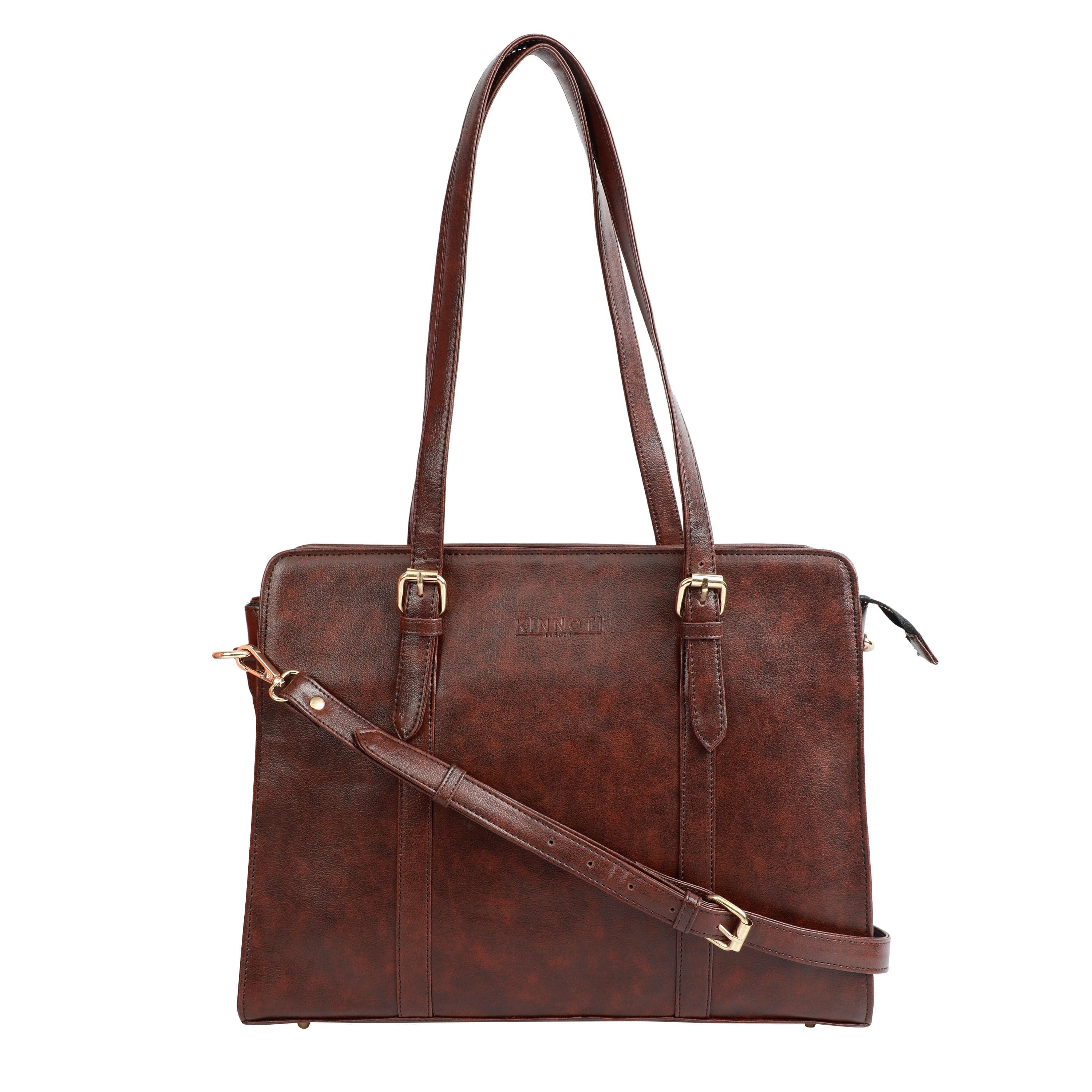 kinnoti LAPTOP BAGS Brown Women Vegan Laptop Bag