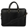 Load image into Gallery viewer, KINNOTI LAPTOP BAGS Fine Black Unisex Genuine Leather Laptop Bag