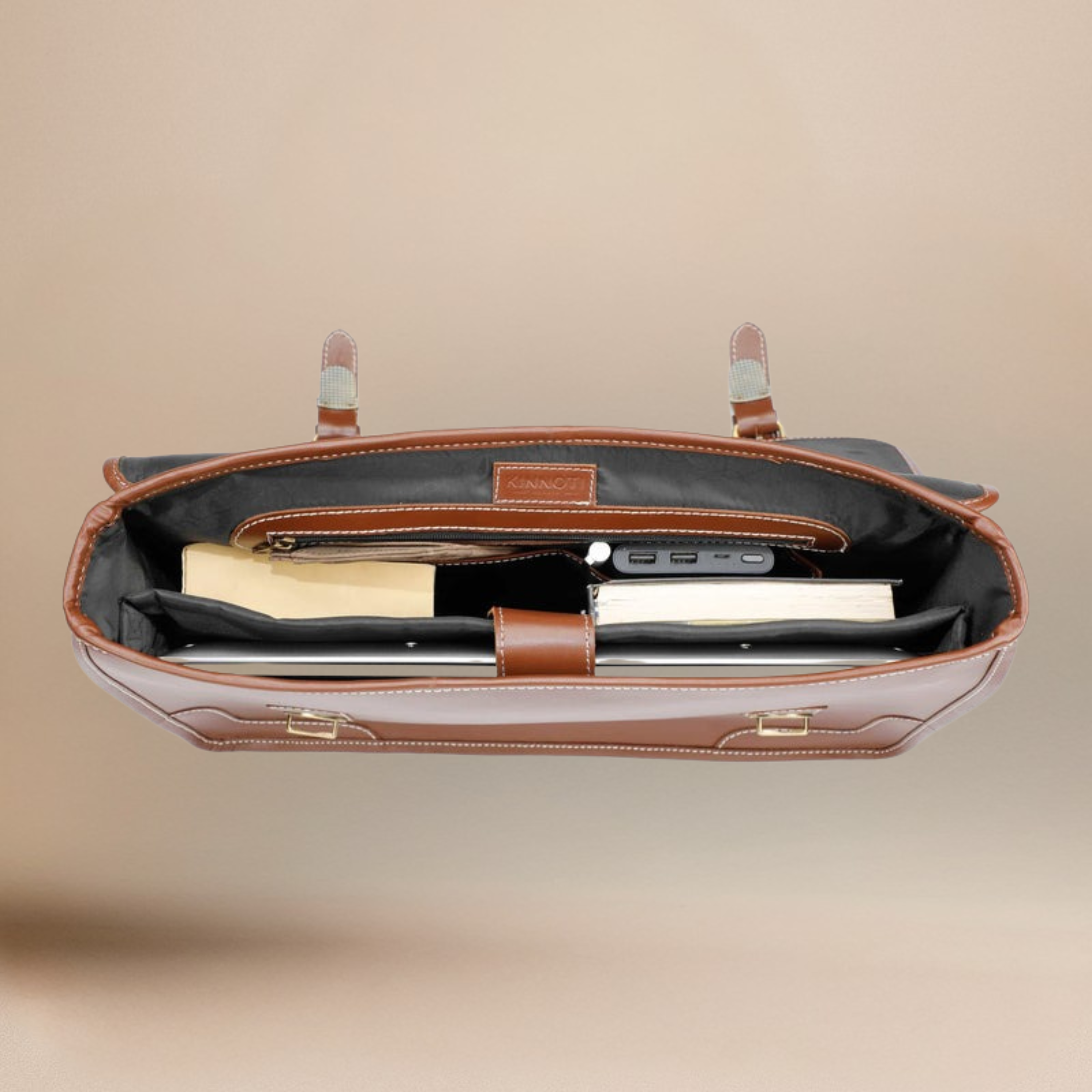 kinnoti LAPTOP BAGS Genuine Leather Laptop Bag