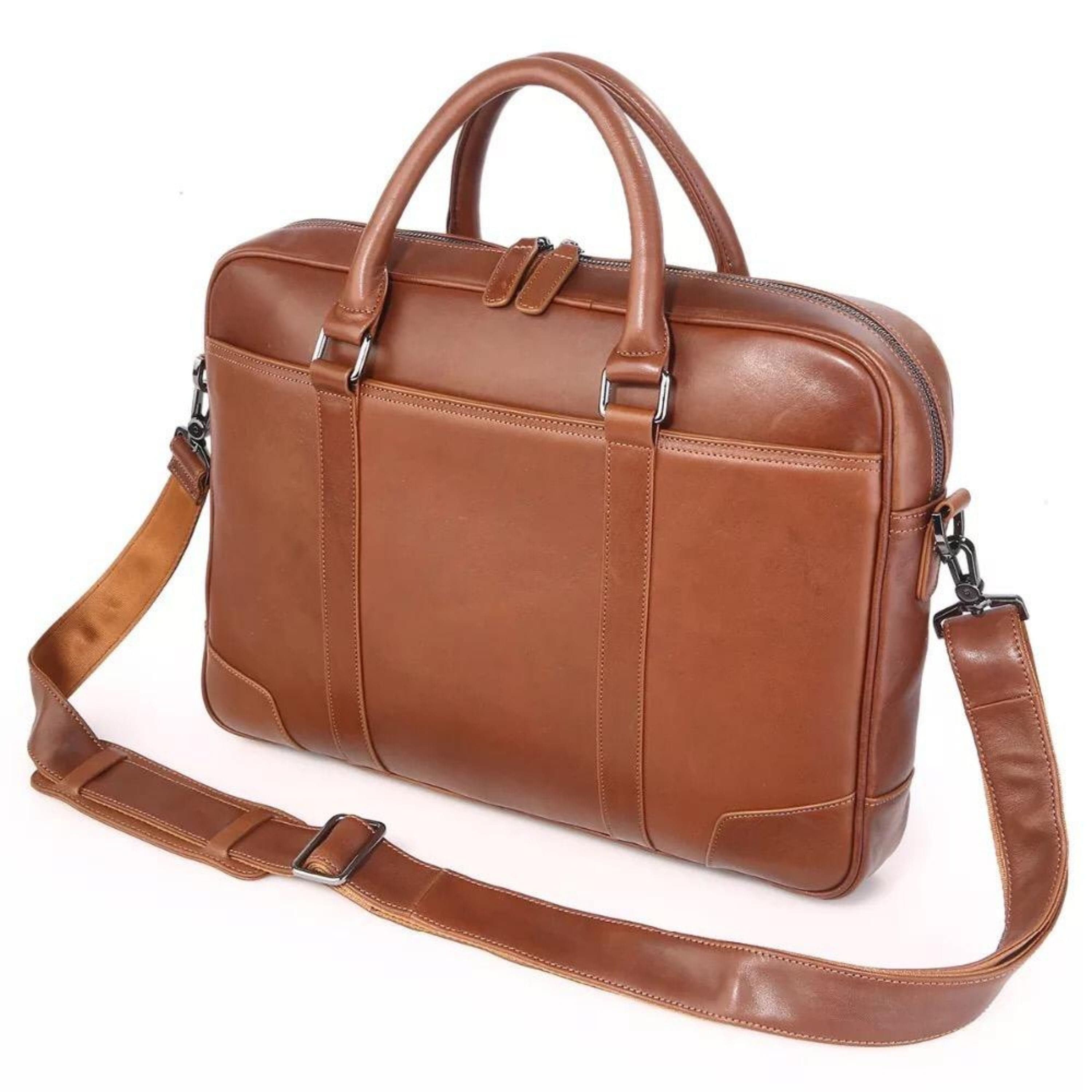kinnoti LAPTOP BAGS Genuine Leather Laptop Bag For Mac book Pro 13- 14 Inches
