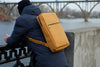 kinnoti LAPTOP BAGS Genuine Leather Yellow Backpack