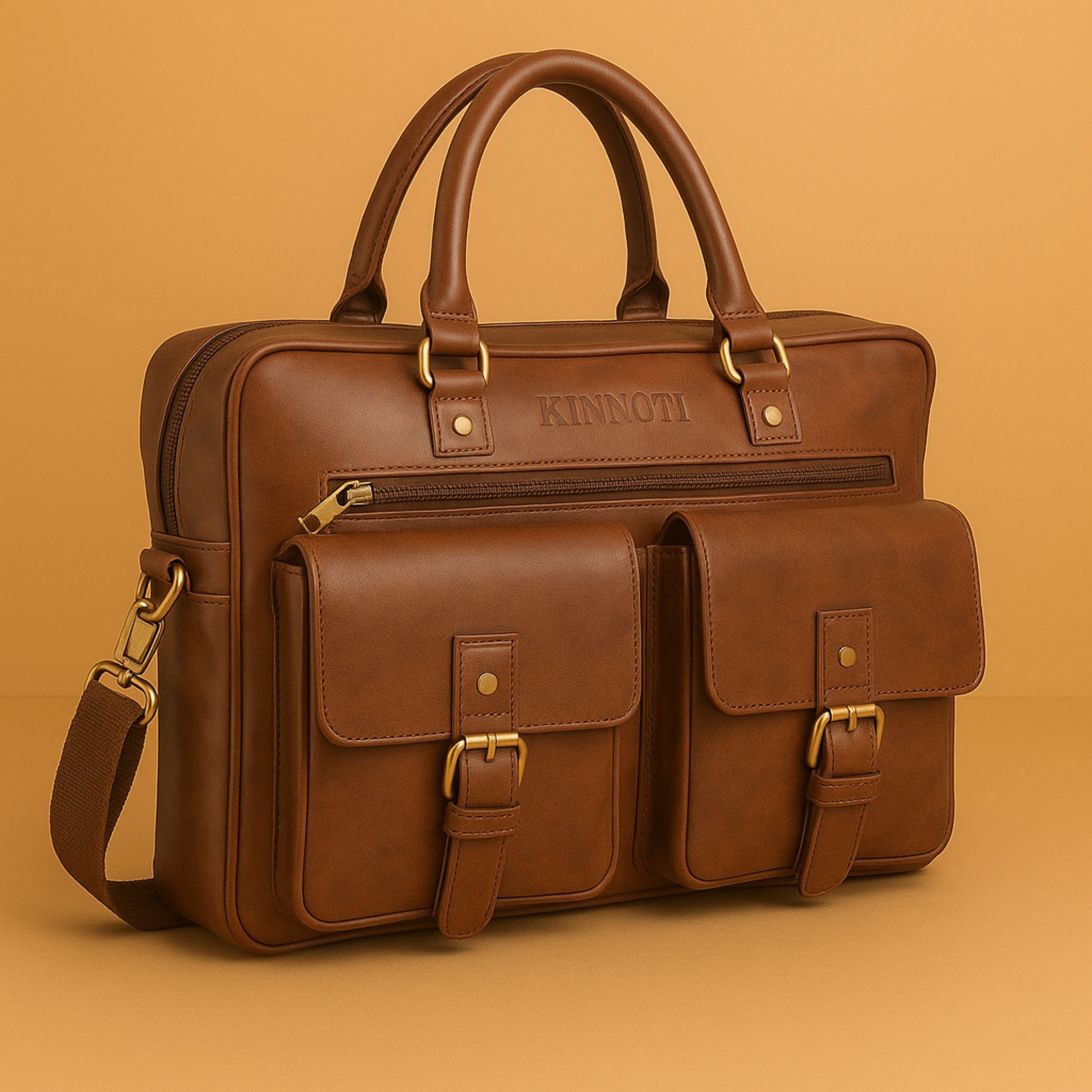 Kinnoti LAPTOP BAGS Houston Vegan Leather Laptop Bag