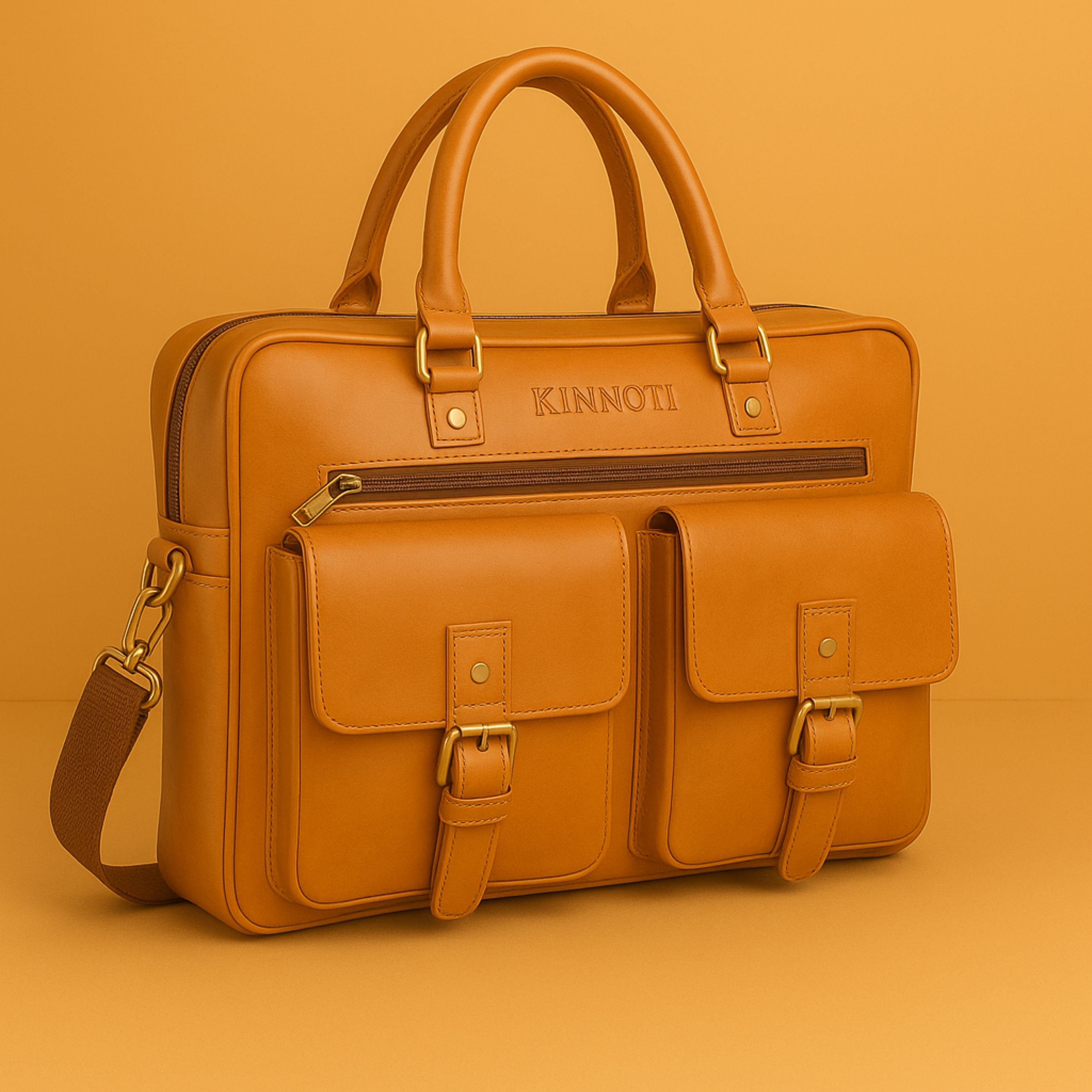 Kinnoti LAPTOP BAGS Houston Vegan Leather Laptop Bag