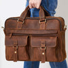 kinnoti LAPTOP BAGS Multi Pocket Leather Laptop Bag