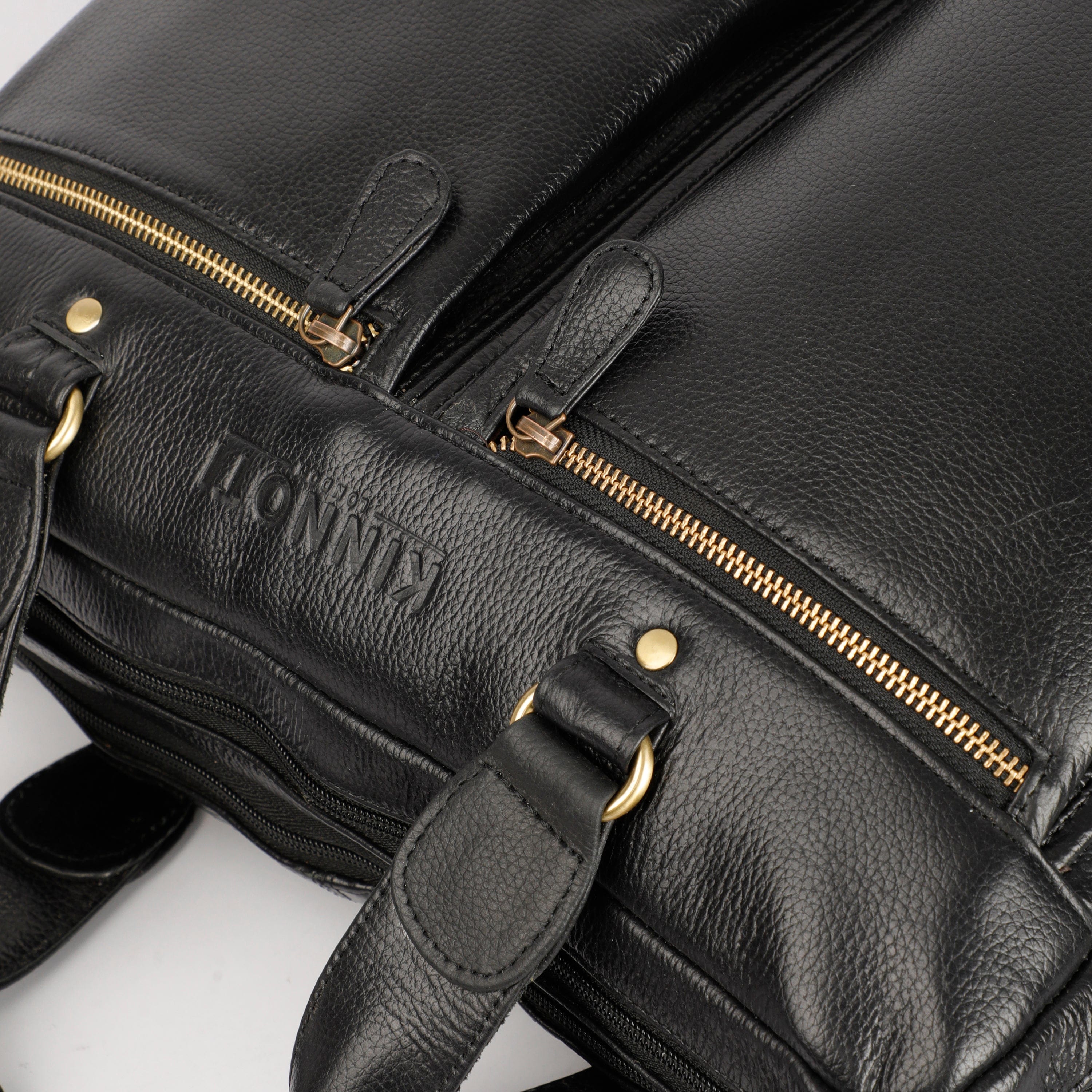 kinnoti LAPTOP BAGS Nappa Leather Laptop Bag