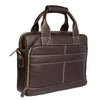 kinnoti LAPTOP BAGS Rich Brown Genuine Leather Laptop Bag