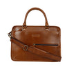 kinnoti LAPTOP BAGS Tan Leather Laptop Bag