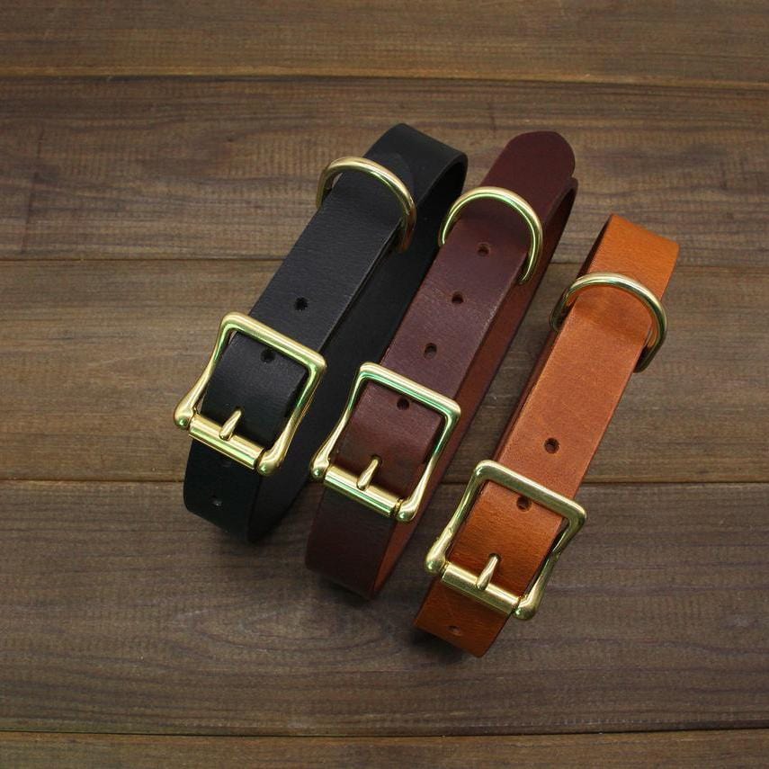 kinnoti Leather Dog Collar