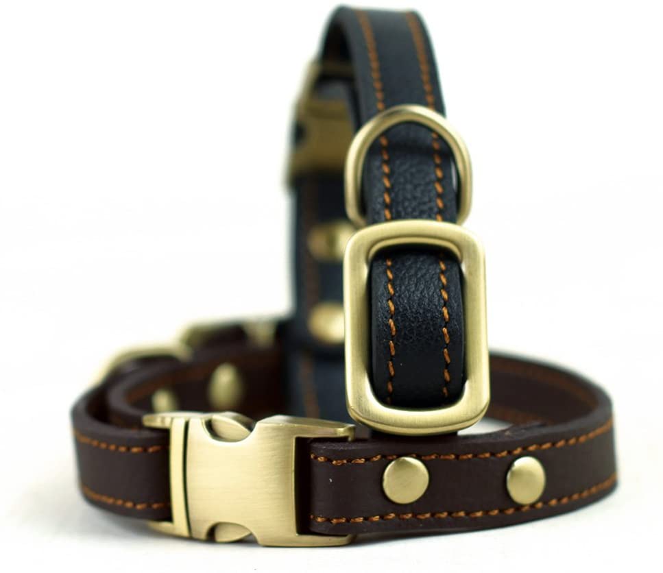 kinnoti Leather Dog Collar