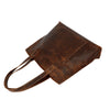 kinnoti Leather Tote Bag Brown Vintage Leather Tote Bag