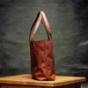 Load image into Gallery viewer, kinnoti Leather Tote Bag Solid Leather Tote Bag