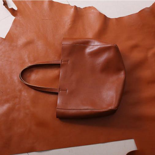 kinnoti Leather Tote Bag Tan Leather Tote Bag
