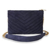 Load image into Gallery viewer, Kinnoti Linear Quilted Suede Leather Sling Bag