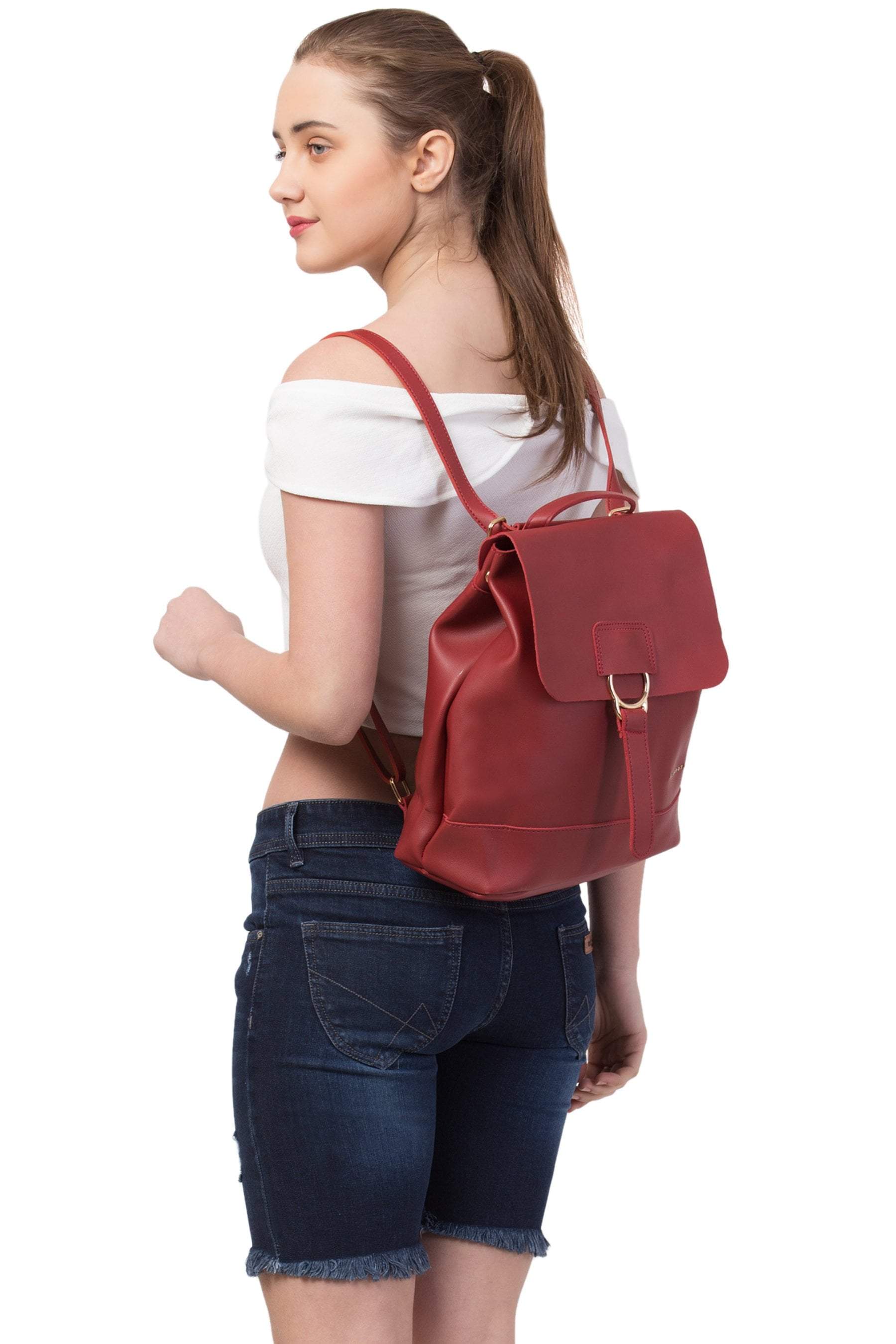 kinnoti Maroon Backpack