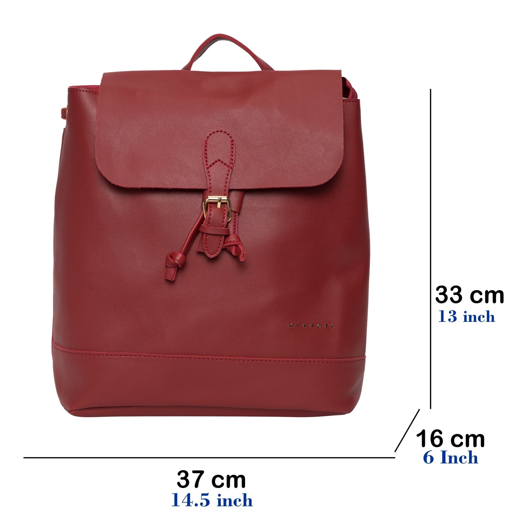 kinnoti Maroon Backpack