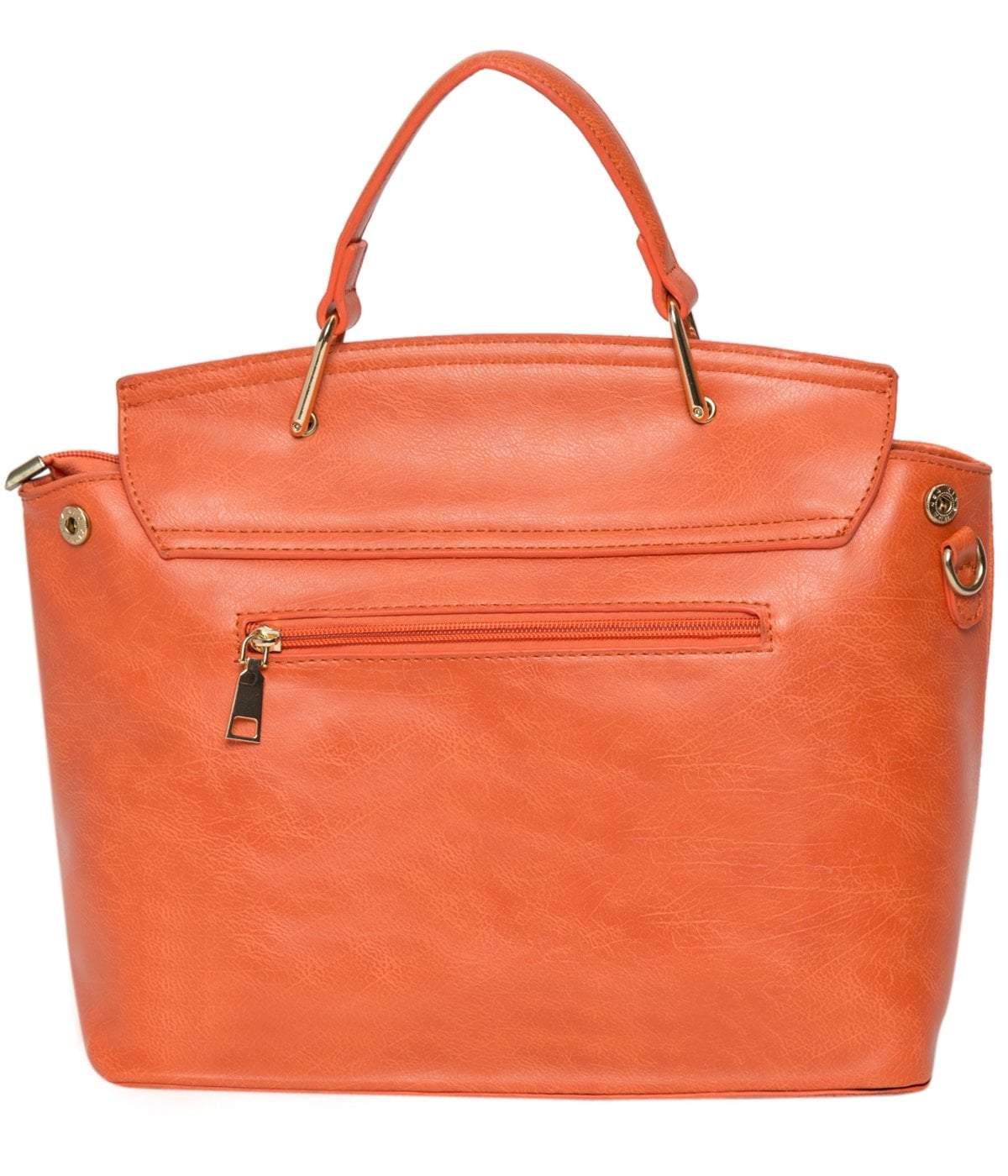 kinnoti Orange Color Satchel Bag