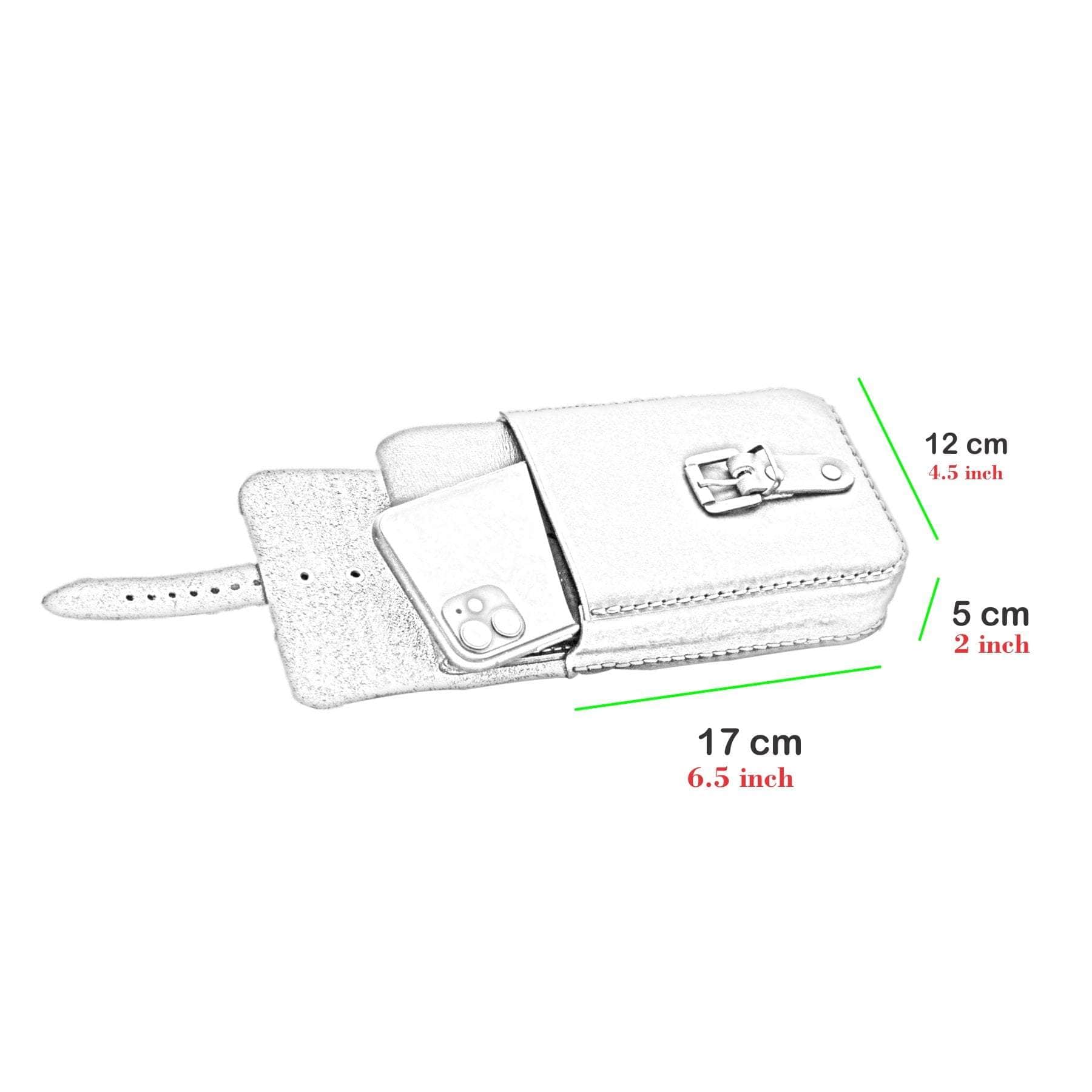 kinnoti Pouch Unisex Leather Belt Pouch Cum Sling Bag