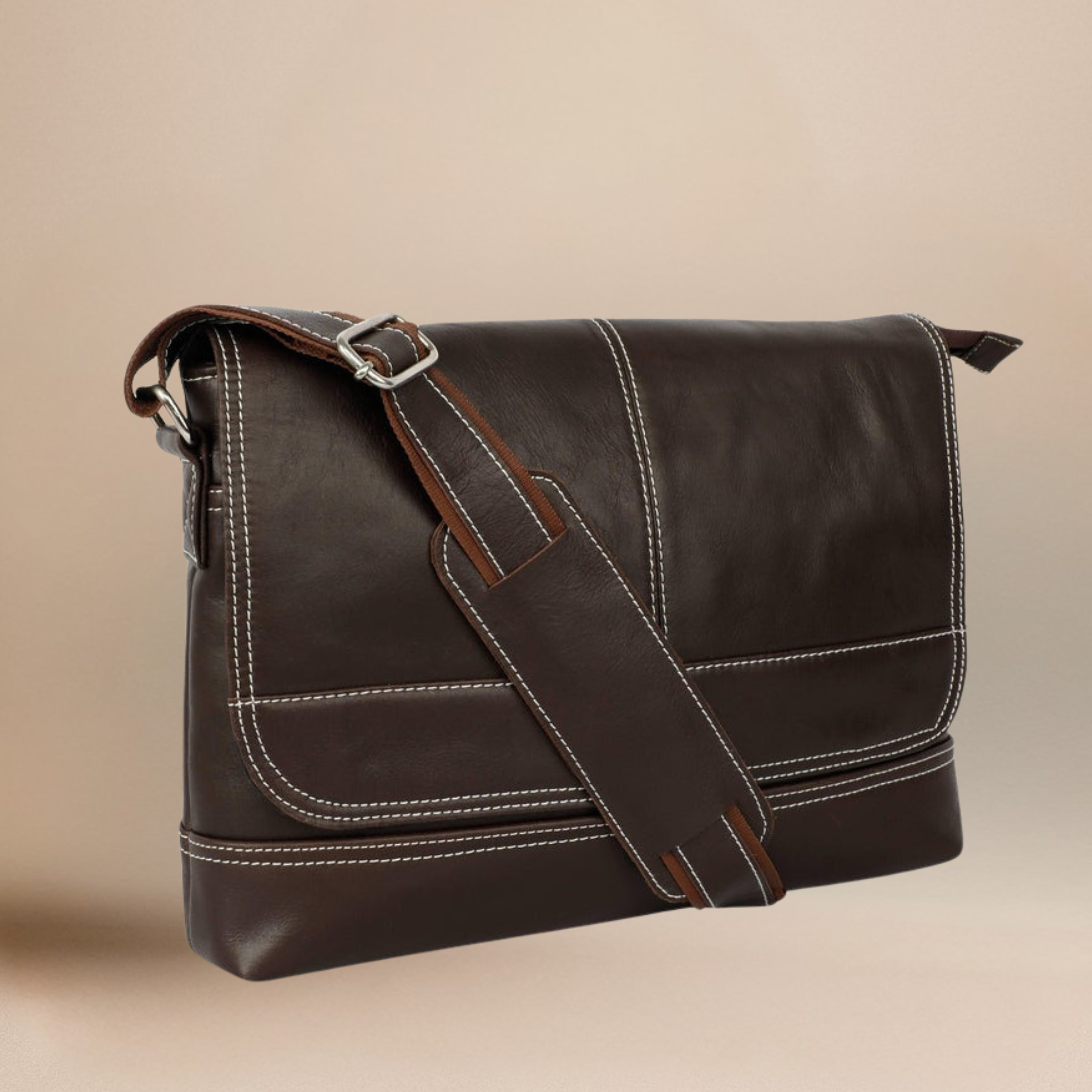 kinnoti Premium Genuine Leather Messenger Bag